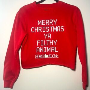 Home Alone Cropped Sweatshirt
